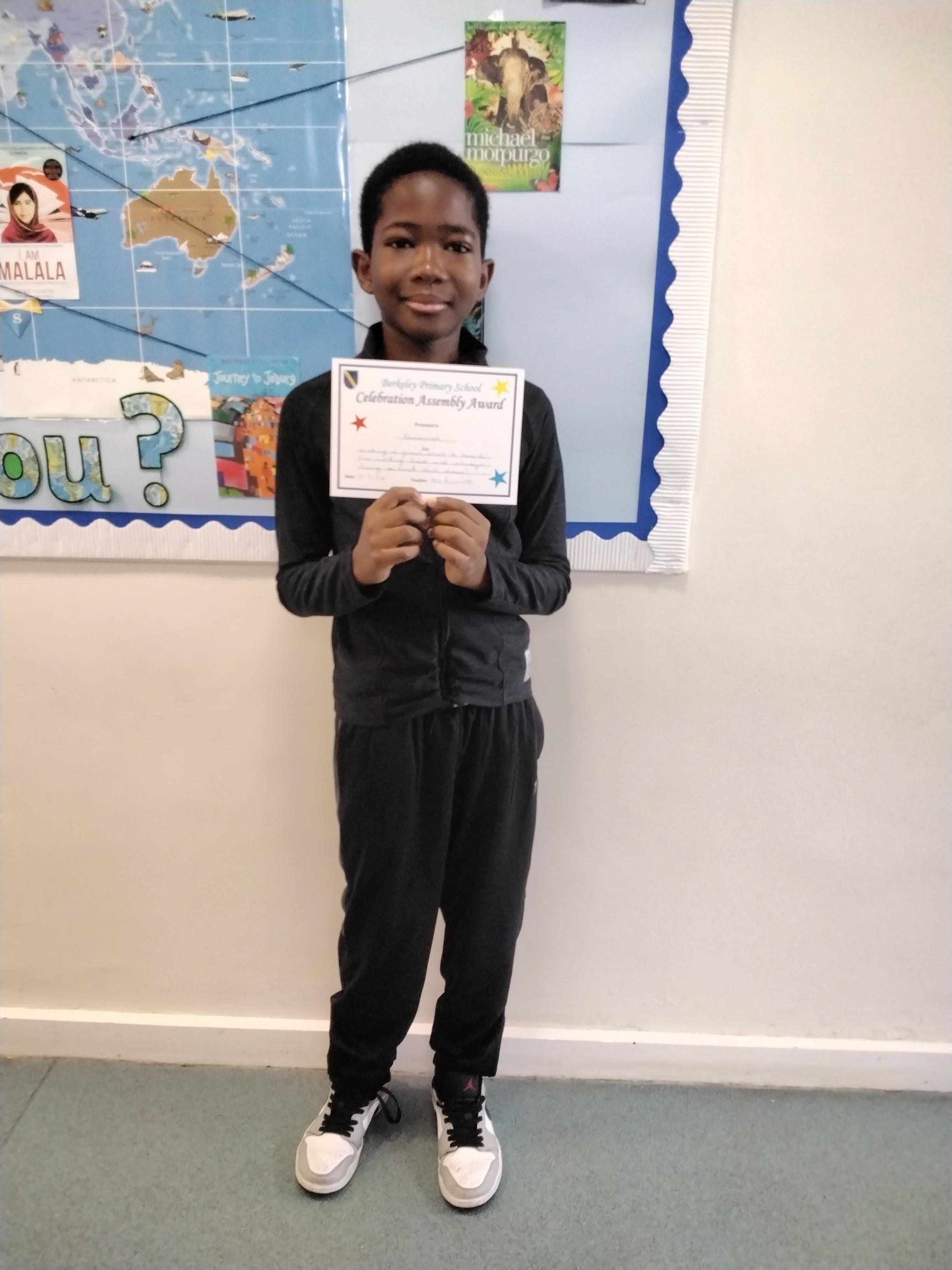 Well done for trying your best and working so hard!