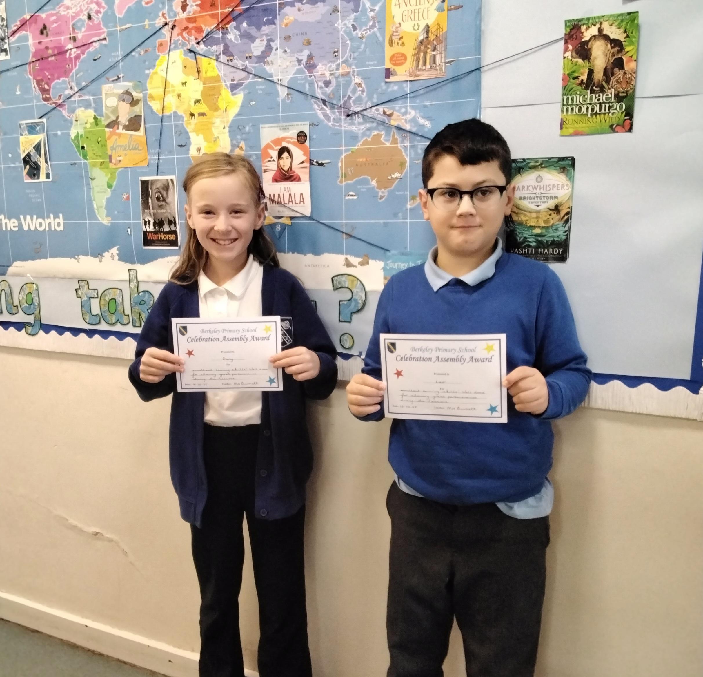 Well done to Darcy and Leo for their amazing sewing skills!