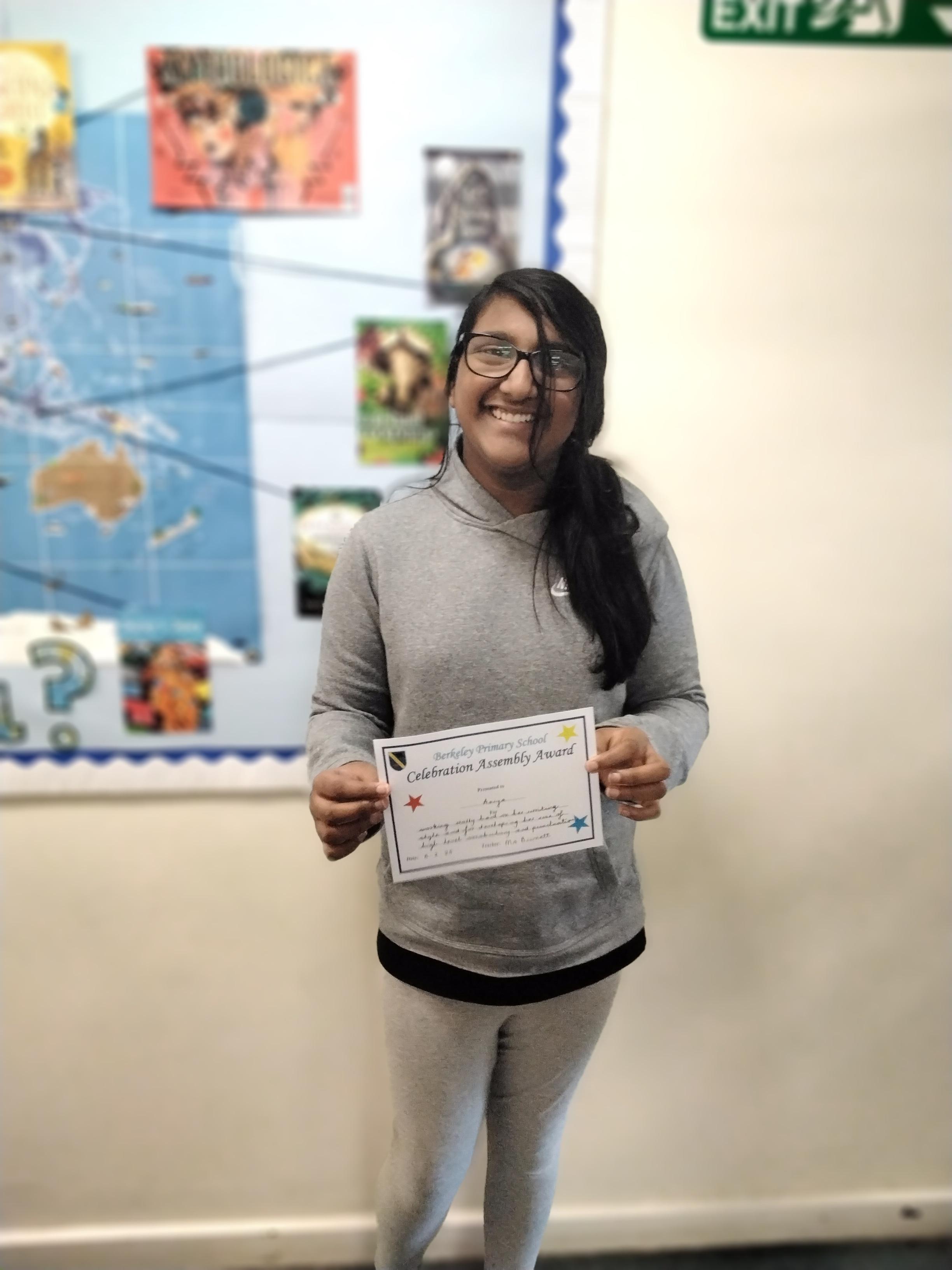 Well done for working exceptionally hard on your writing skills!