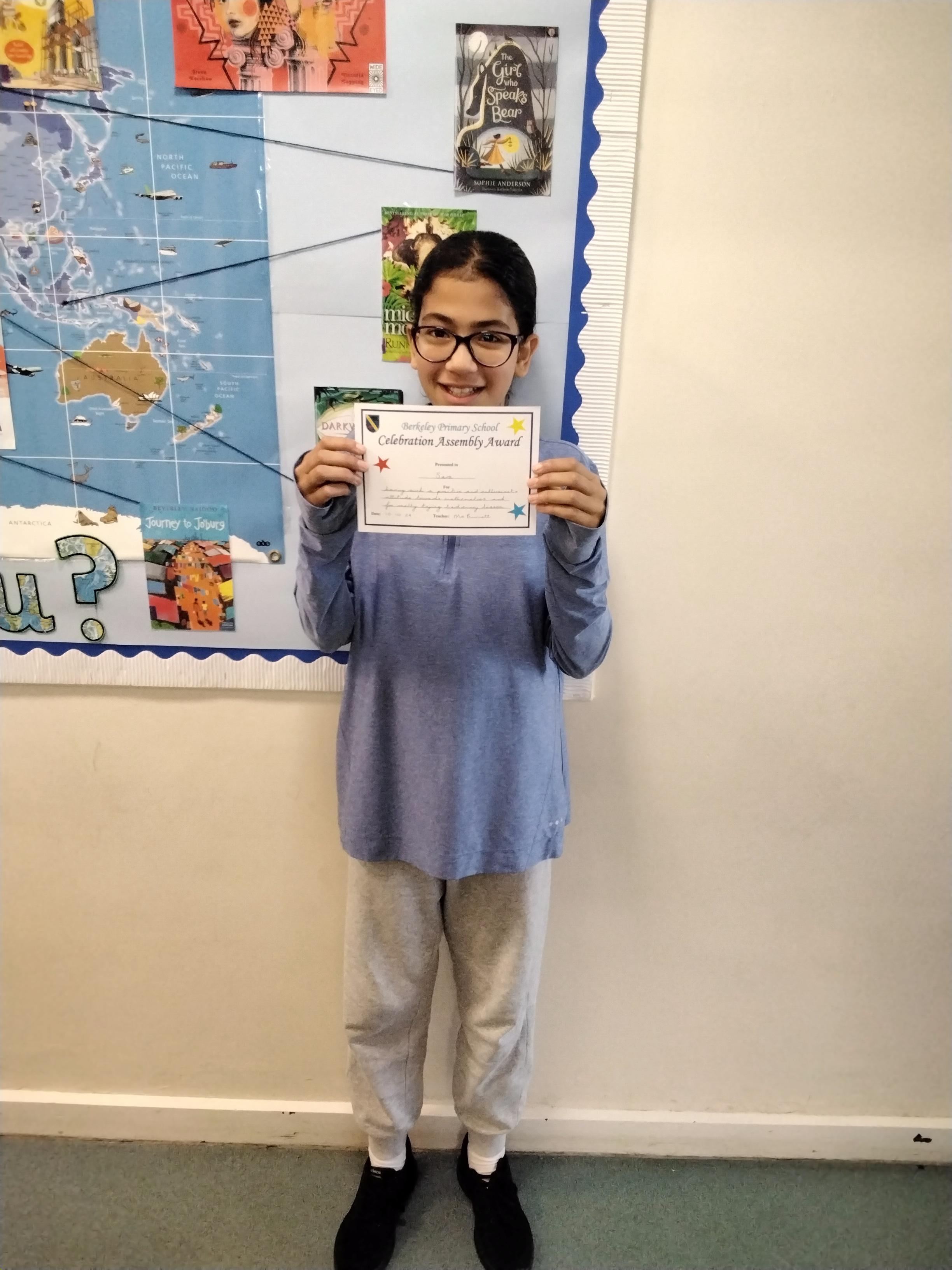 Well done for having such an enthusiastic attitude in our maths lessons!