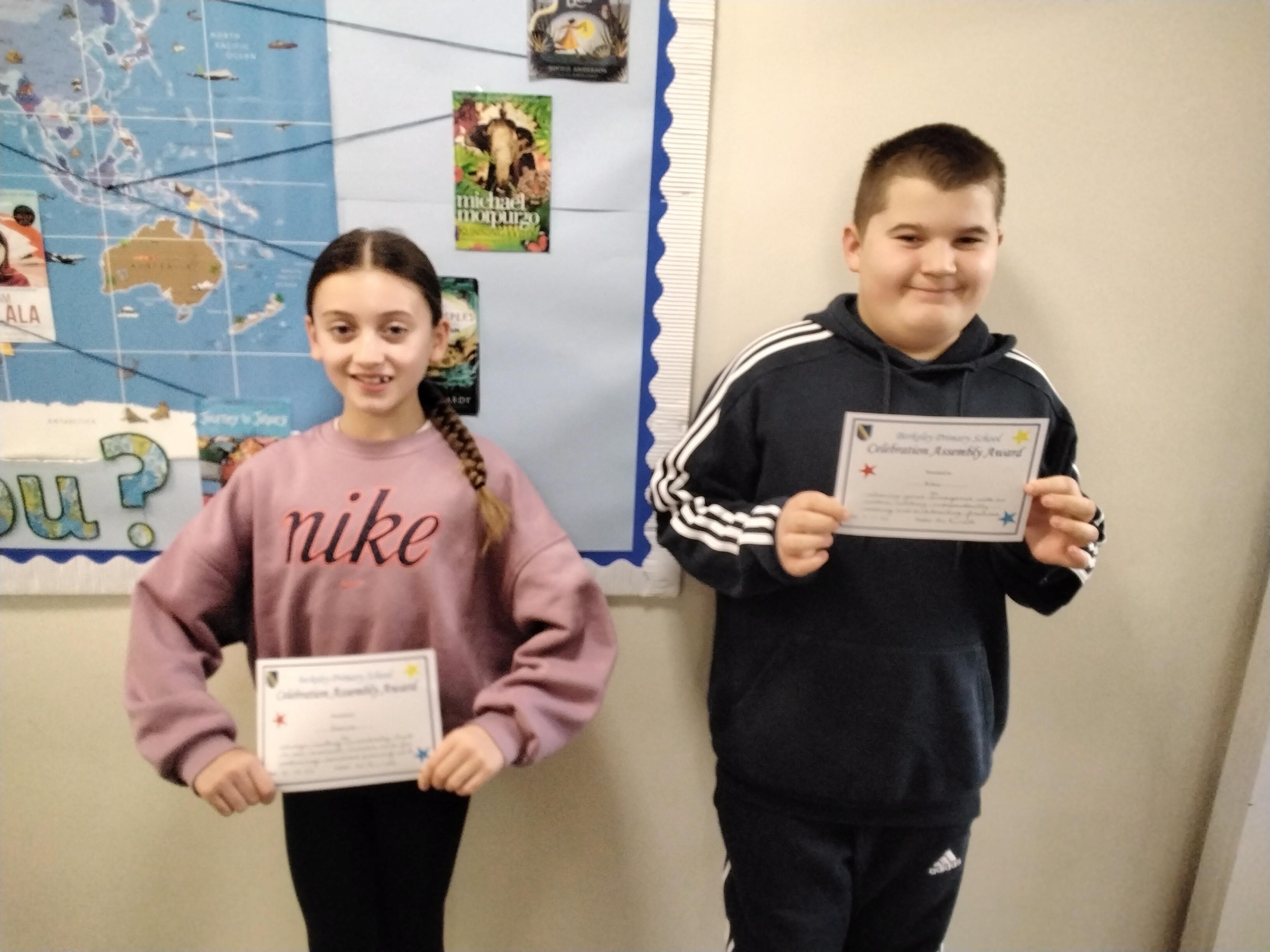 Well done for working creatively and for showing more perseverence in maths lessons!