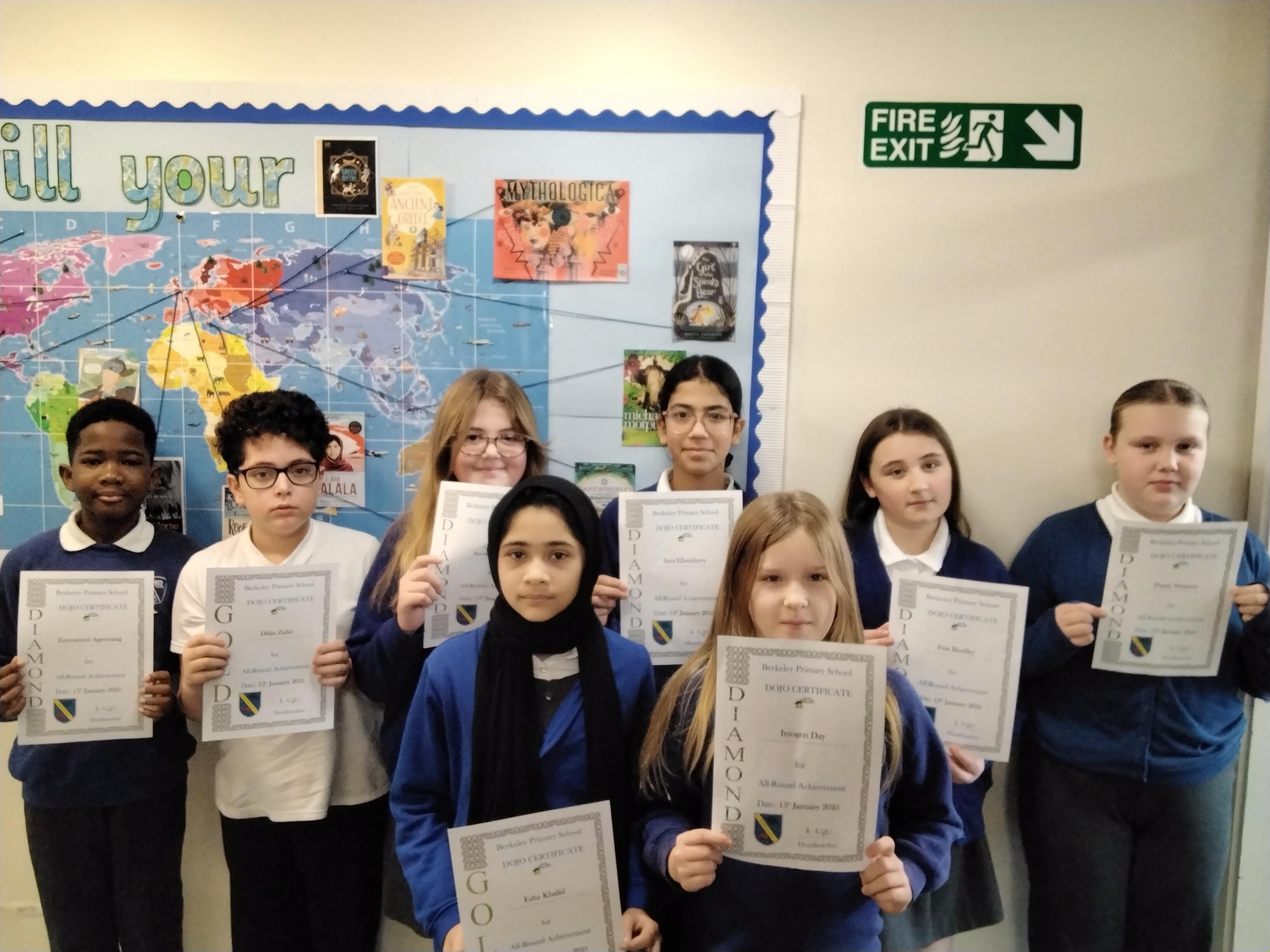 Well done to our 'Gold and Diamond' certificate winners!