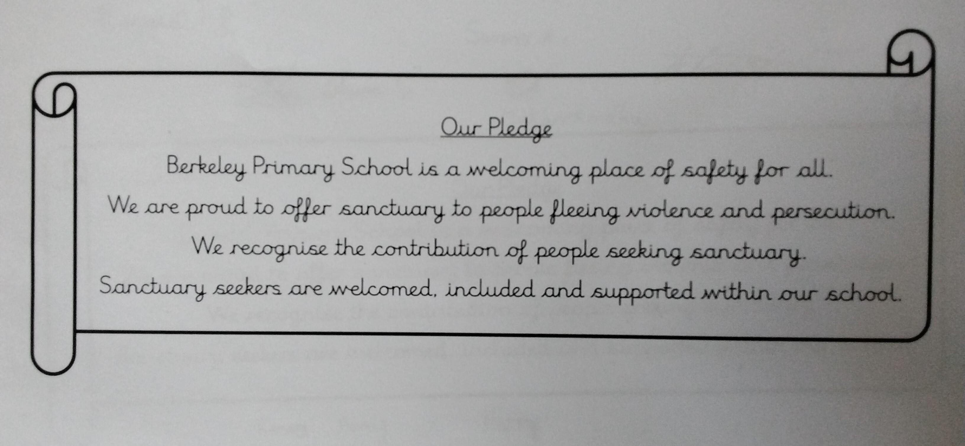 Our pledge